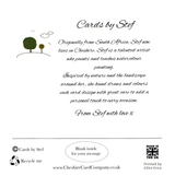 Christmas Card Starter Pack greeting card, reverse