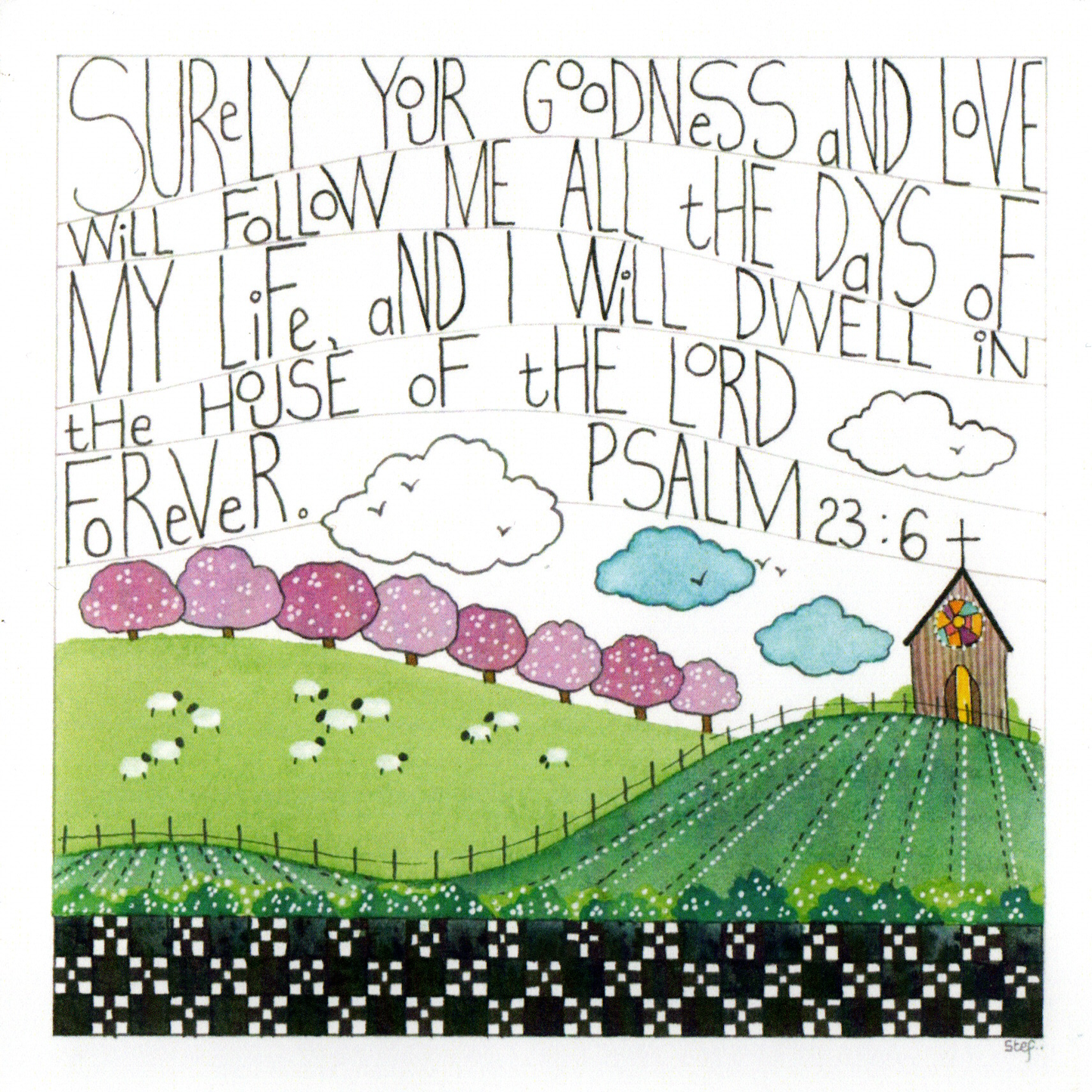 Christian A Peaceful Countryside Scene — wholesale greeting card