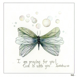 Christian Butterfly Praying For You — wholesale greeting card