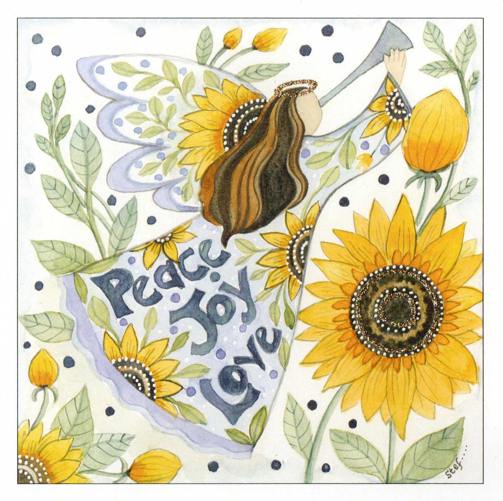 Christmas Peace Joy love — wholesale greeting card