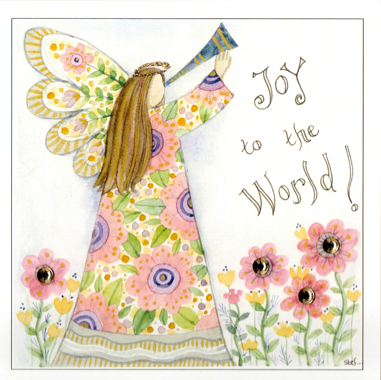 Christmas Angel Joy To The World — wholesale greeting card