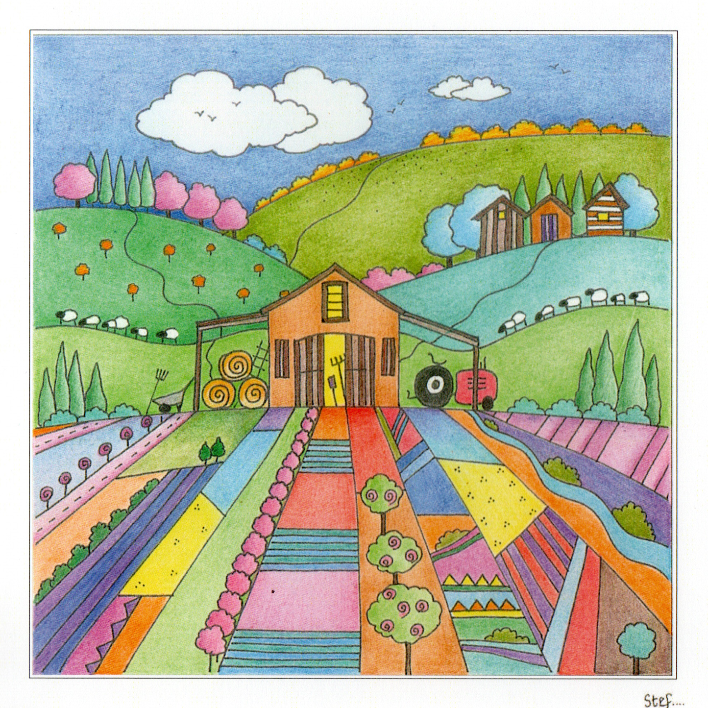 Countryside Patchwork Fields image 0