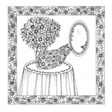 Colour Your Own Mirror Cat — wholesale greeting card