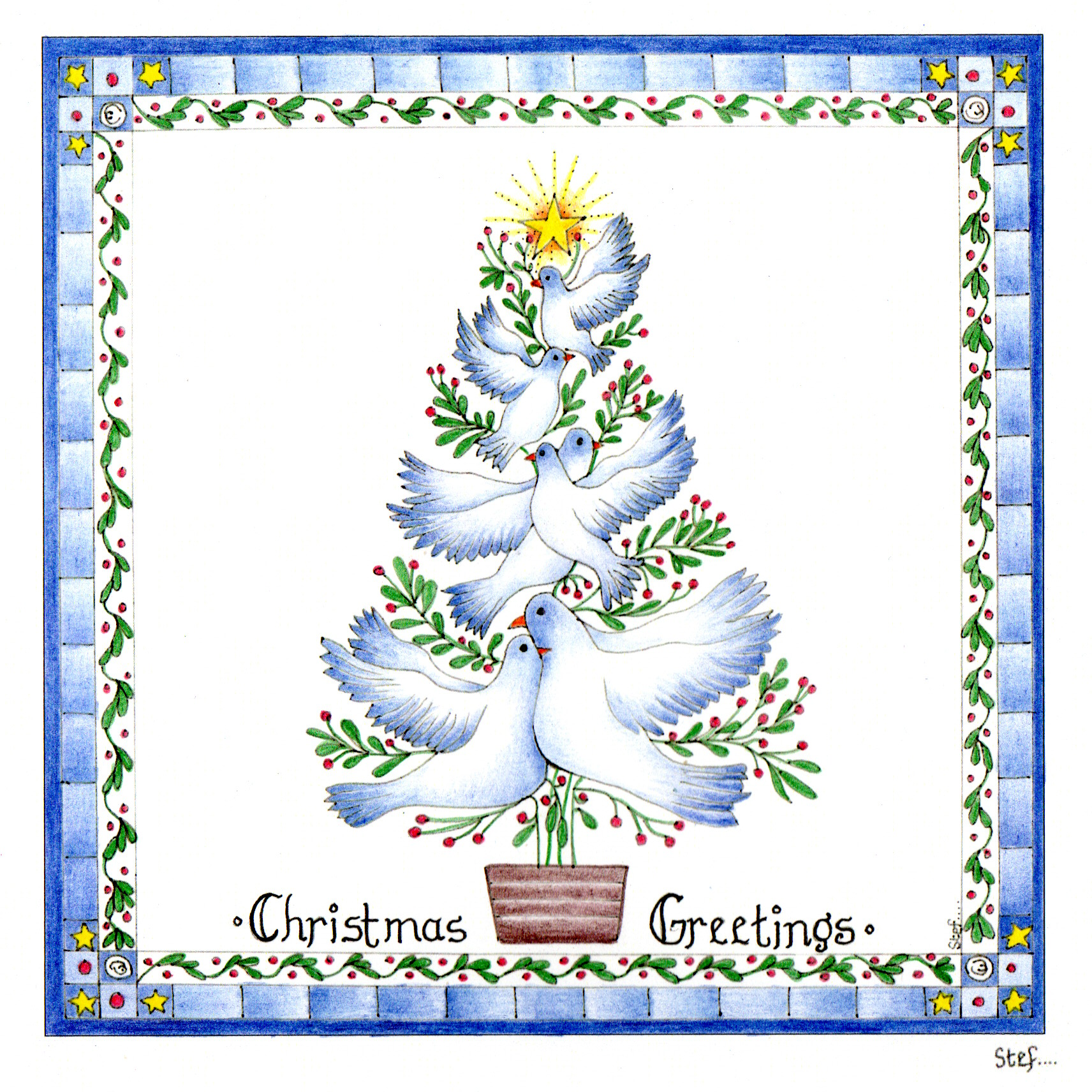 Christmas Card Starter Pack greeting card, detail 3