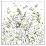 Colour Your Own Wildflowers And Butterflies — wholesale greeting card
