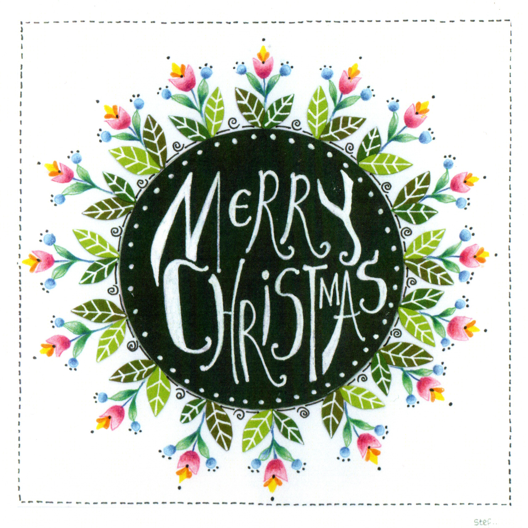 Christmas Wreath — wholesale greeting card