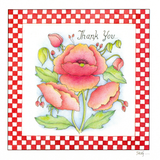 A Thank You Card Featuring Red Poppies — wholesale greeting card