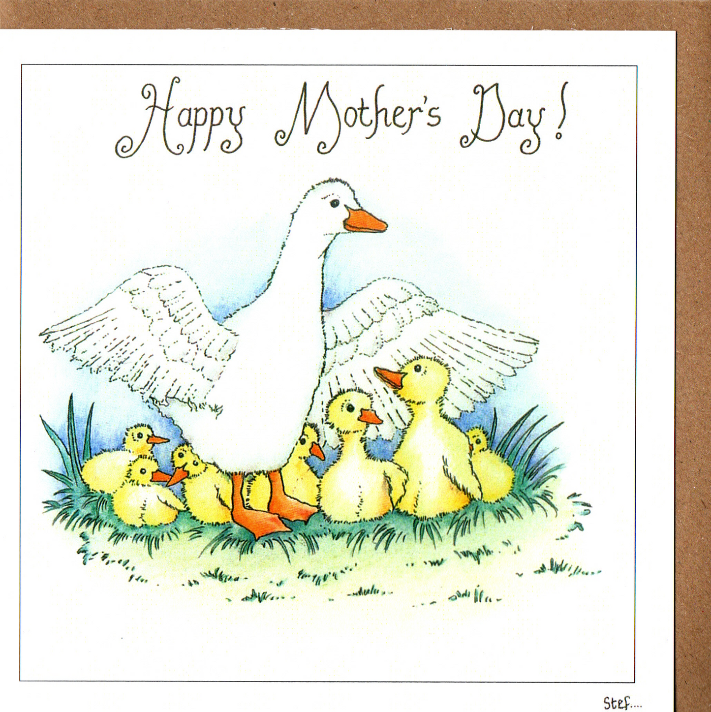 Mother Duck and Ducklings Mother’s Day Card — wholesale greeting card