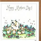 Mother Dog and Puppies Mother’s Day Card